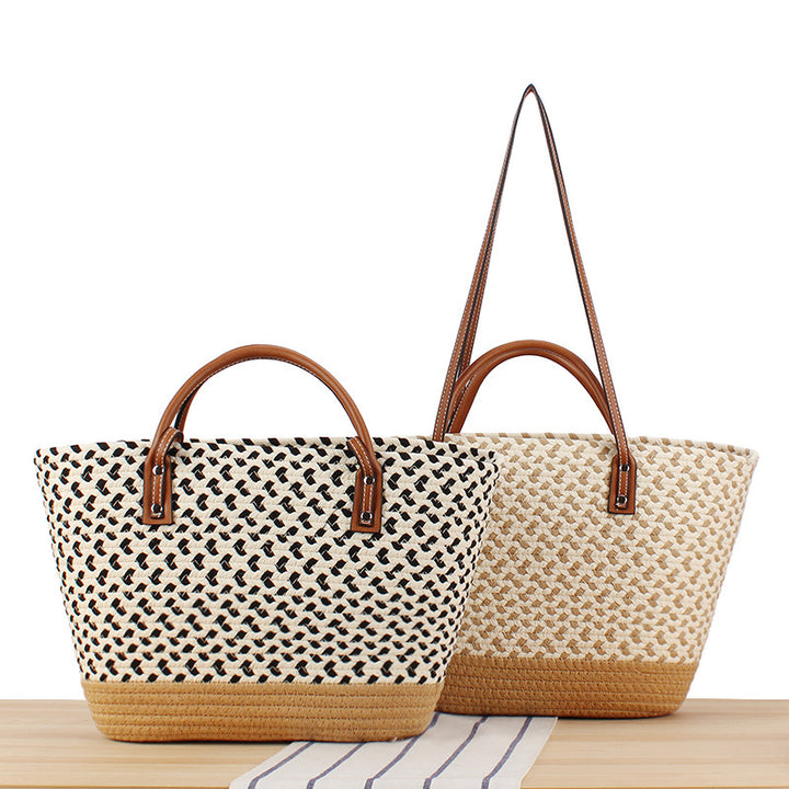 Trendy Woven Tote Bag Kalsten
