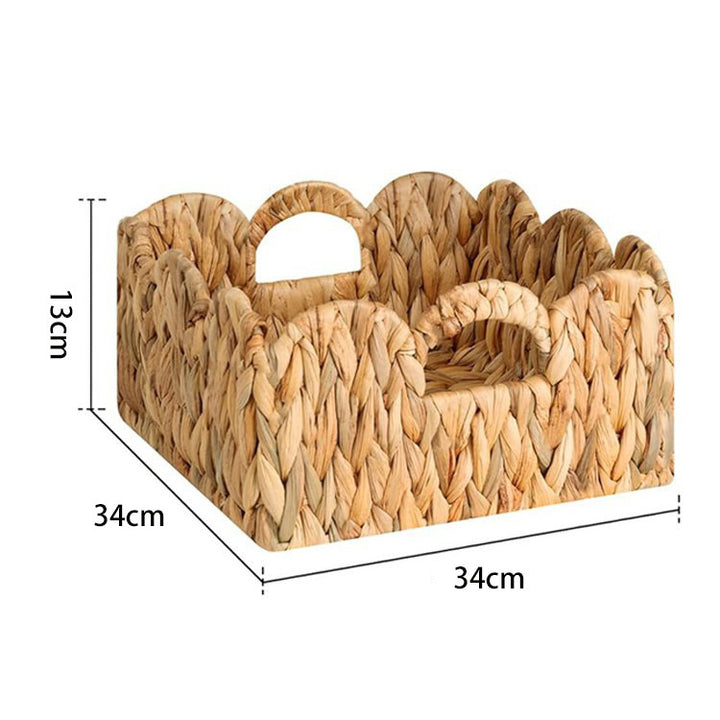 Scalloped Woven Serving Tray Kalsten