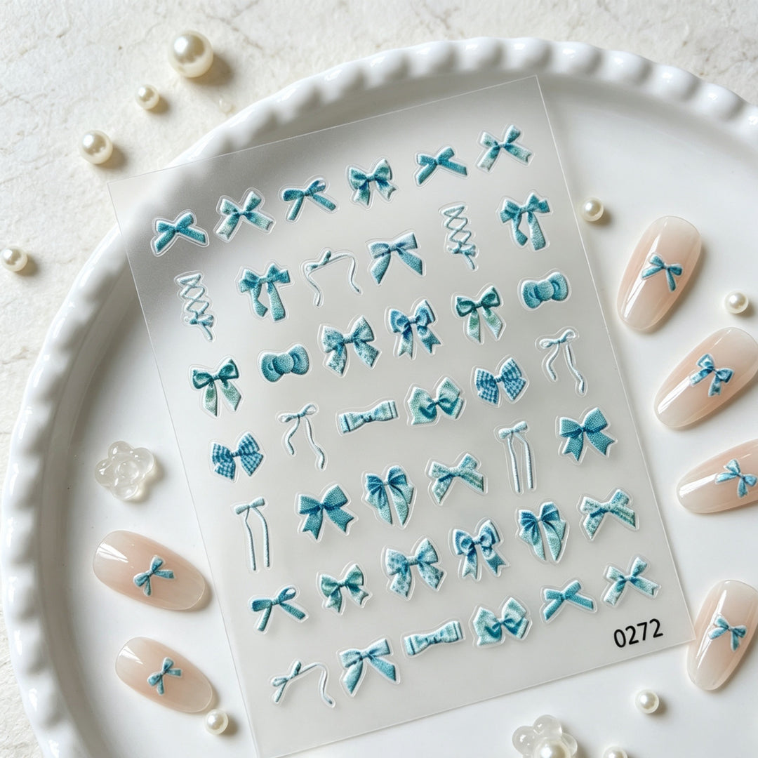 Decorative Bow Nail Art Stickers