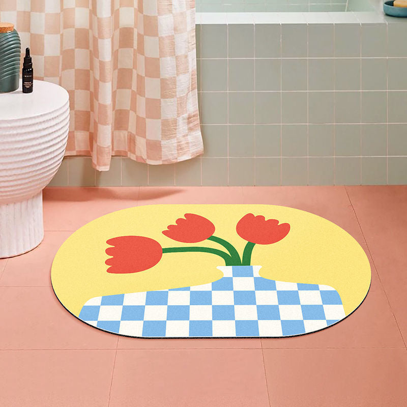 Floral Decorative Area Mat for Home Decor