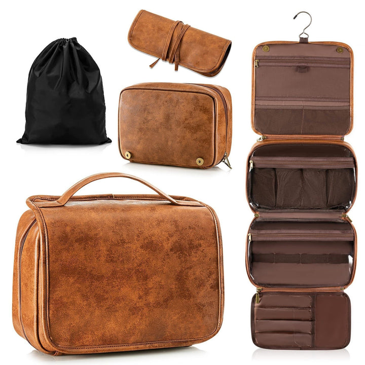 Travel cosmetic bag with multiple compartments Kalsten