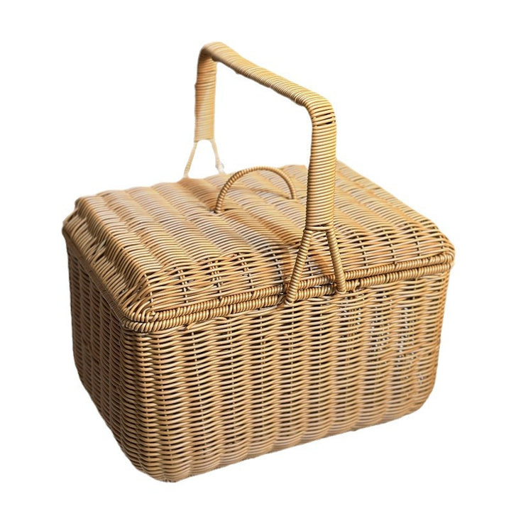 Elegant Woven Picnic Basket Kalsten