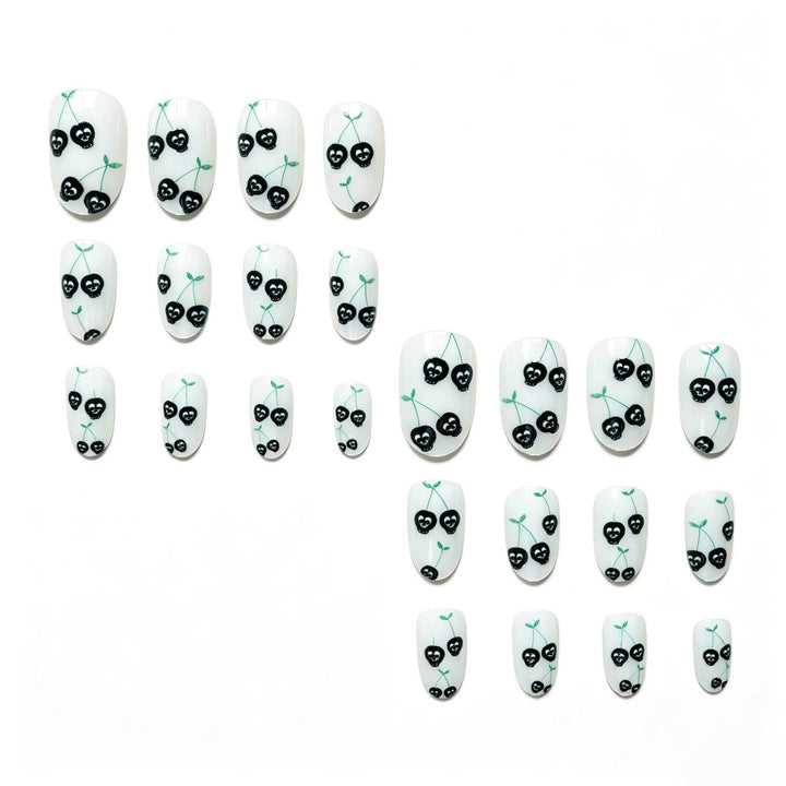 Edgy Skull Cherry Nail Art Kit