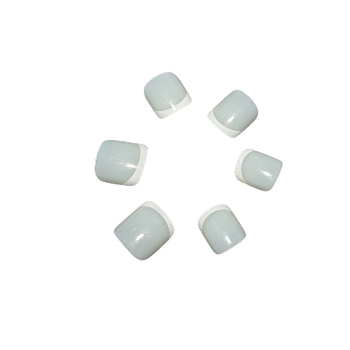 Stylish French Tip Press-On Nails Kalsten