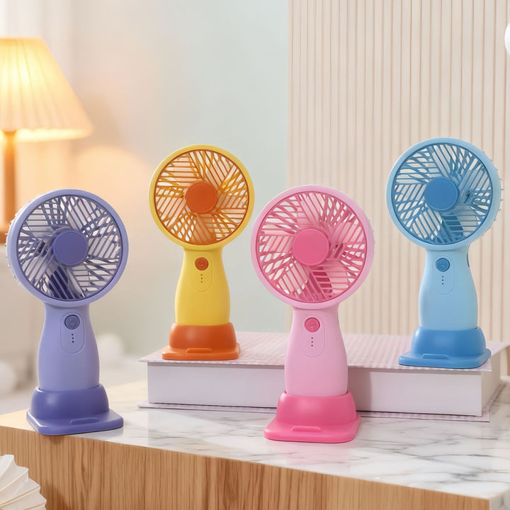Women's portable USB hand fan with swivel head and variable speed control Kalsten