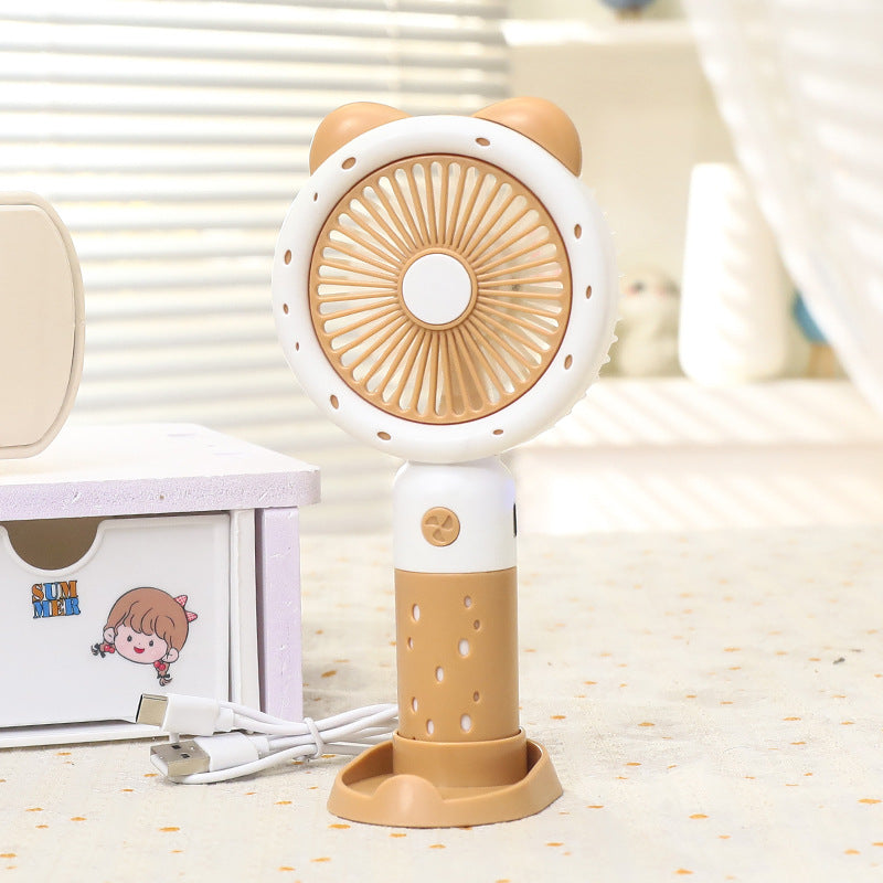 Women Portable Handheld Fan with Playful Antler Design Kalsten