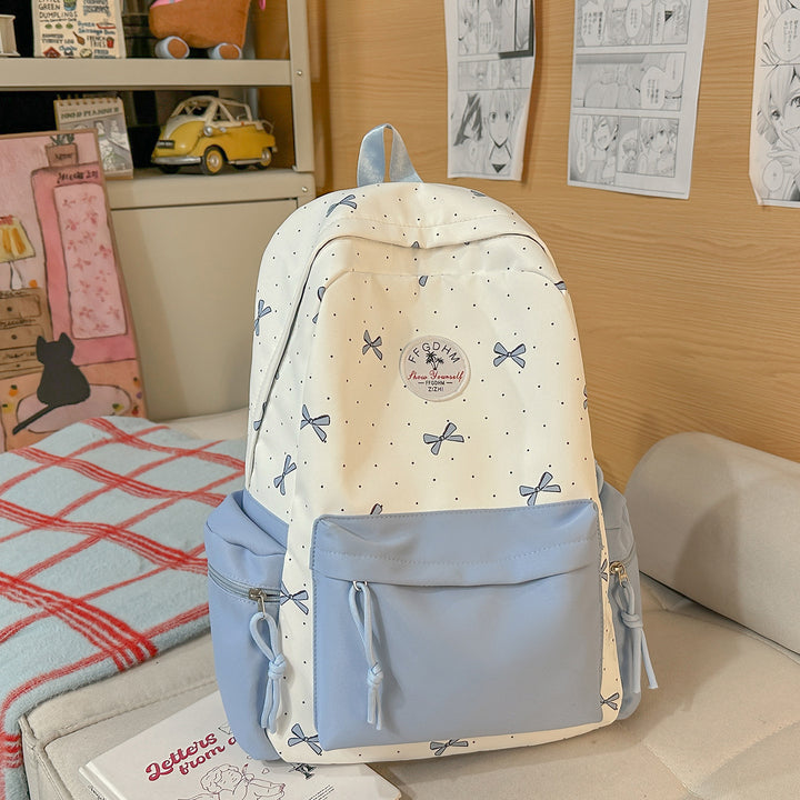 Stylish Bow-Embellished Casual Backpack Kalsten