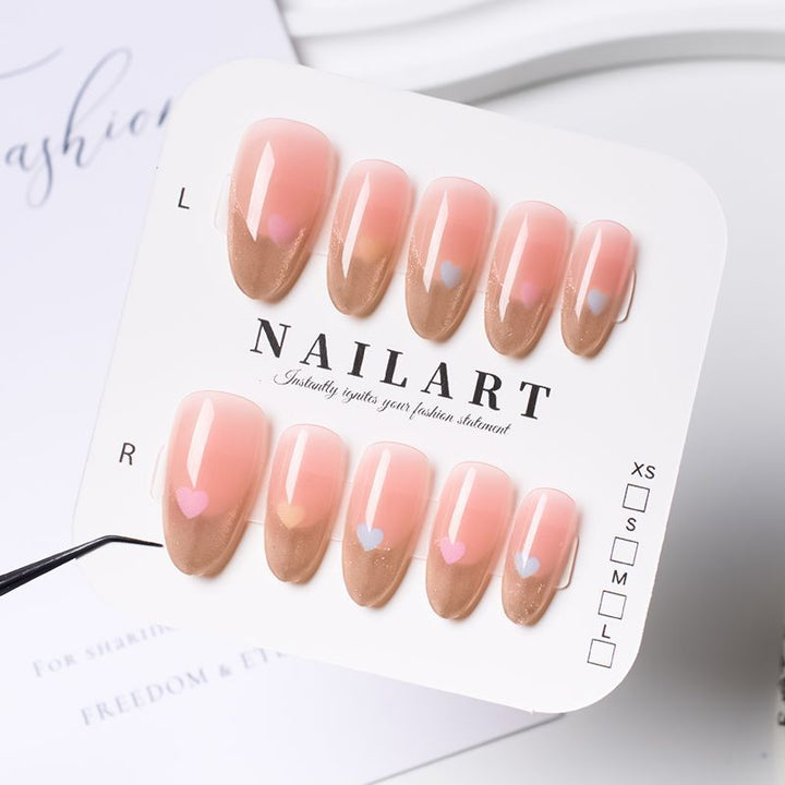 Luxury Ombre Leopard Print Press-On Nail Set Kalsten
