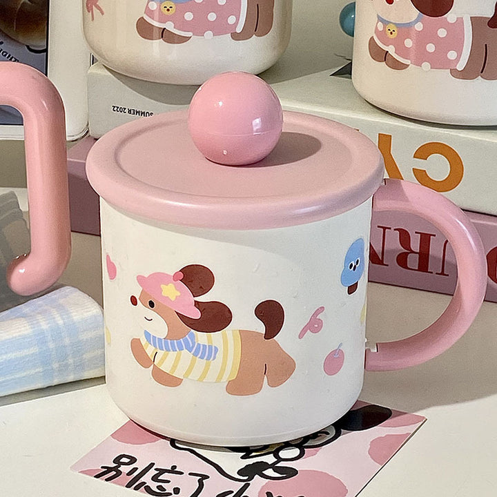 Coffee mug with playful dog design Kalsten