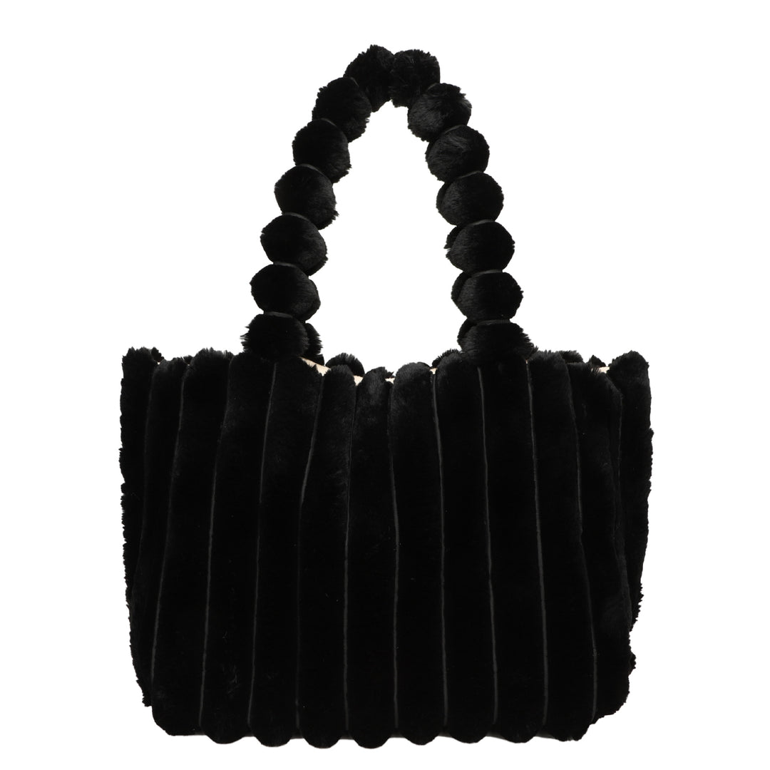 Plush Textured Tote Bag