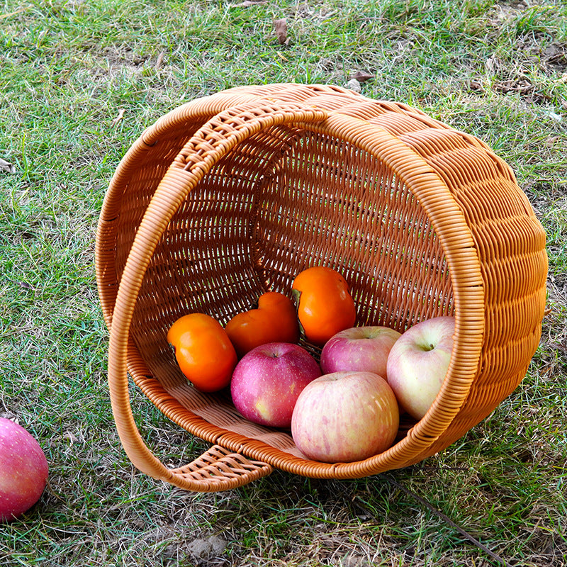 Women Handwoven Basket with Lid Kalsten