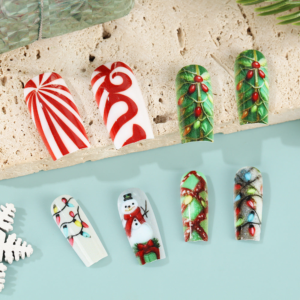 Creative Christmas Art Nails Set Kalsten