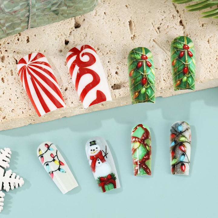 Creative Christmas Art Nails Set Kalsten