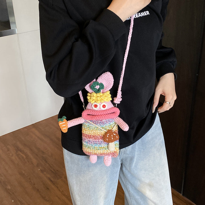 Cute Character Crochet Mini Backpack