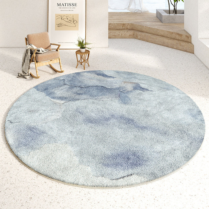 Plush Round Area Rug