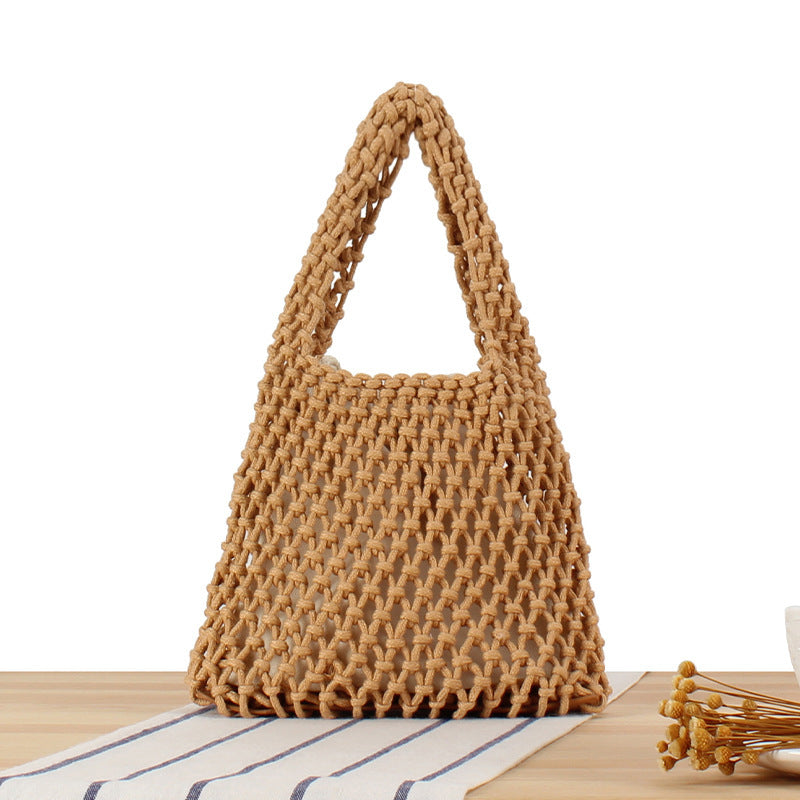 Handcrafted Tote Bag in Modern Mesh Design Kalsten