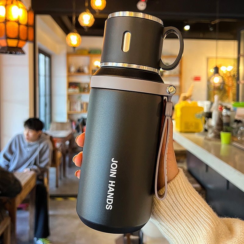 Women's Insulated Travel Water Bottle with Practical Handle Kalsten