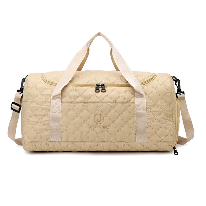 Quilted Multi-Pocket Sports Duffle Bag Kalsten