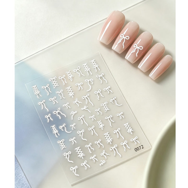 Decorative Bow Nail Art Stickers