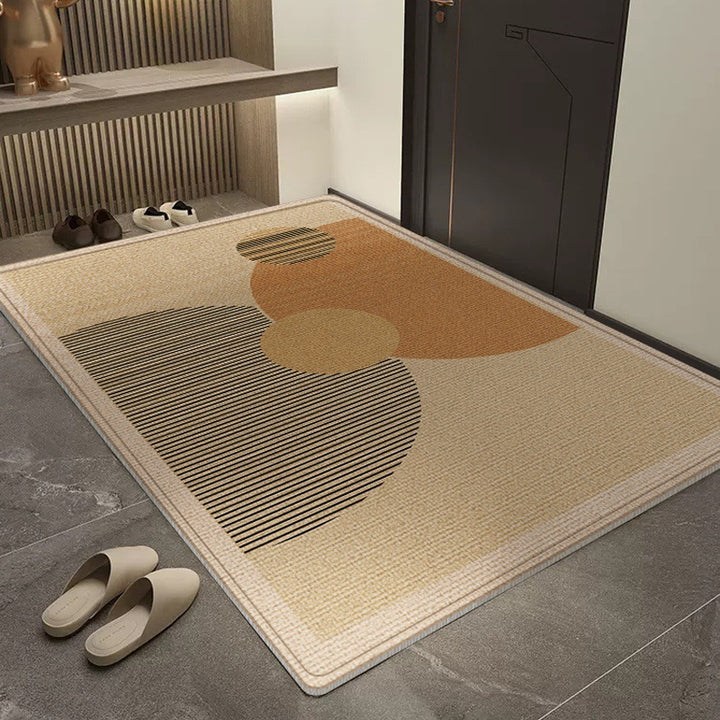Geometric Patterned Entryway Rug