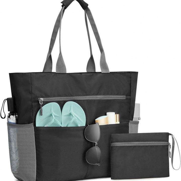 Large beach bag with functional internal organization Kalsten