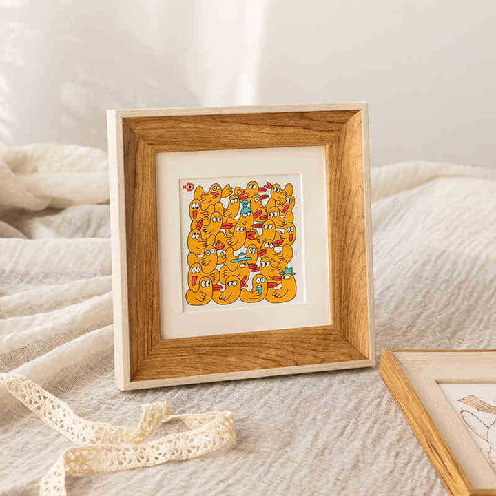 Artistic Framed Yoga Illustration