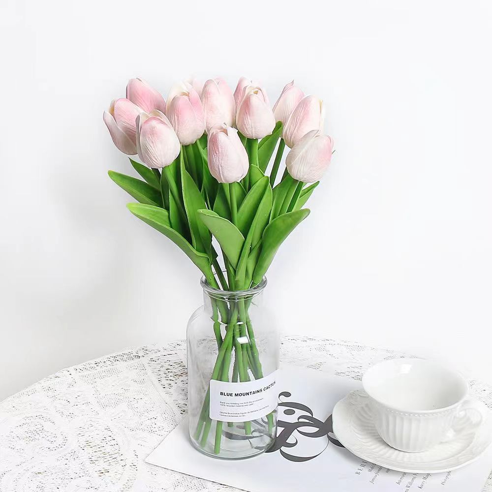 Realistic Faux Tulip Bouquet