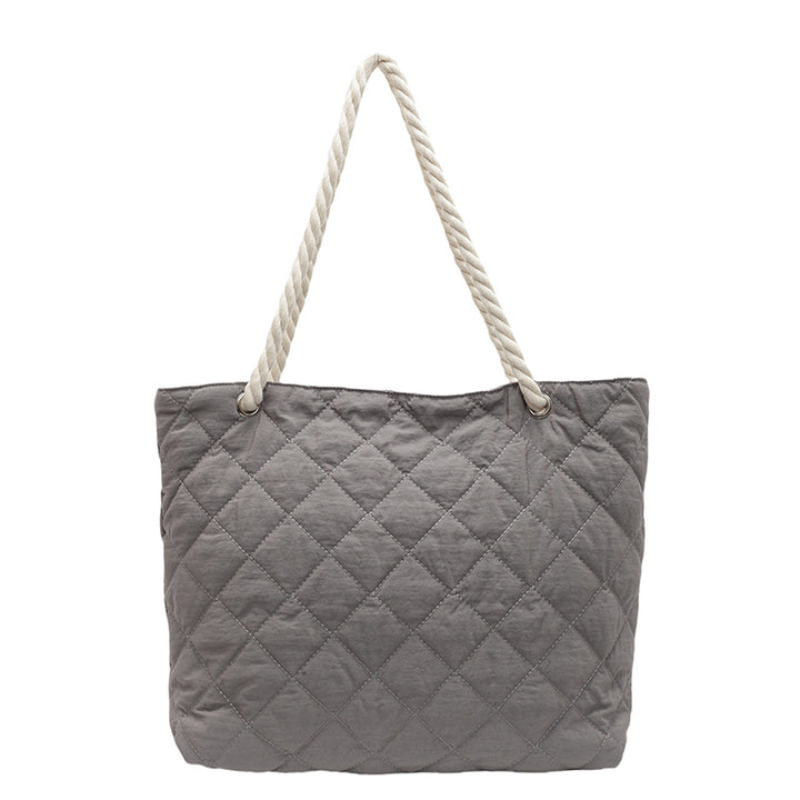 Quilted Beach Tote Bag