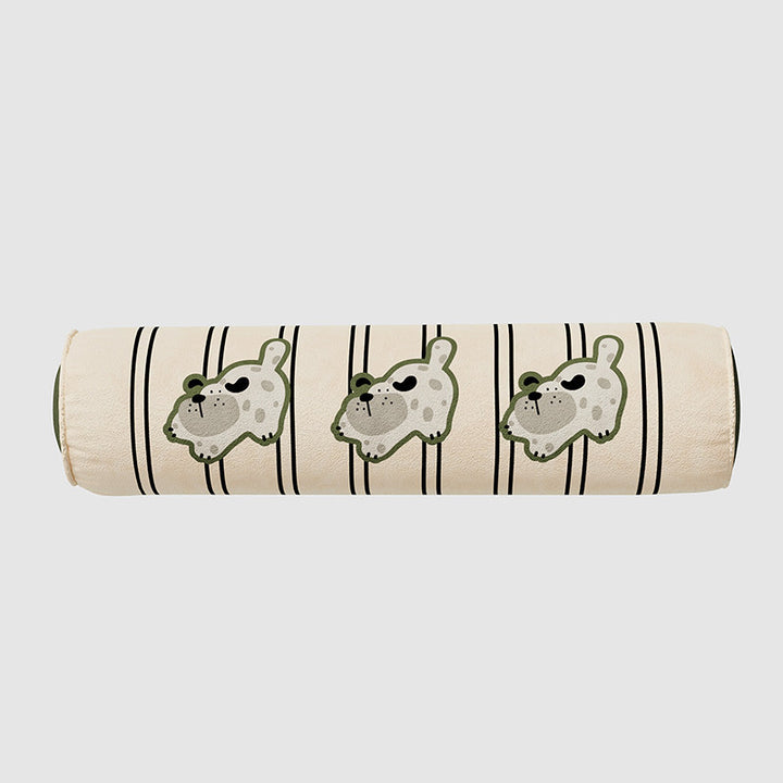 Plush Orthopedic Pet Bed Mat with Cartoon Dog Print