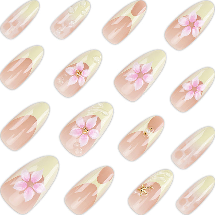 Floral-Themed Press-On Nail Art Set Kalsten