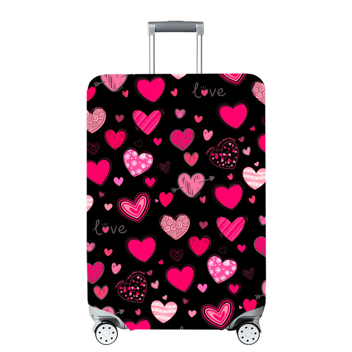 Unisex Hard Shell Travel Suitcase with Creative Travel Motif Kalsten