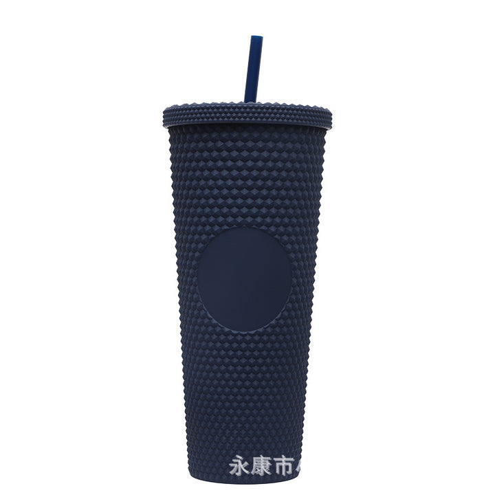 Ladies High-Quality Glitter Drinking Cup with Leak-Proof Lid and Integrated Straw Kalsten