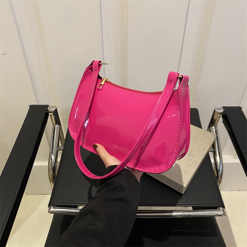 Chic Patent Leather Shoulder Bag Kalsten