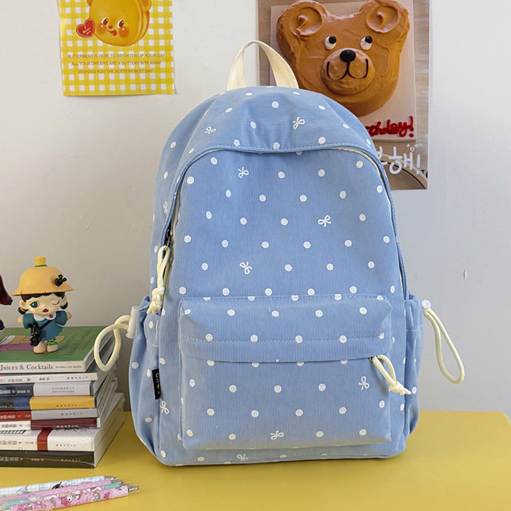 Casual Polka Dot Patterned Backpack Kalsten
