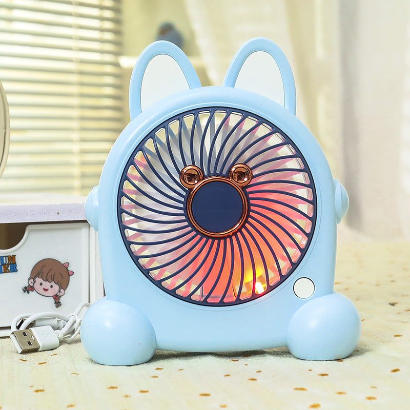 Women Portable Table Fan with LED Lighting Kalsten