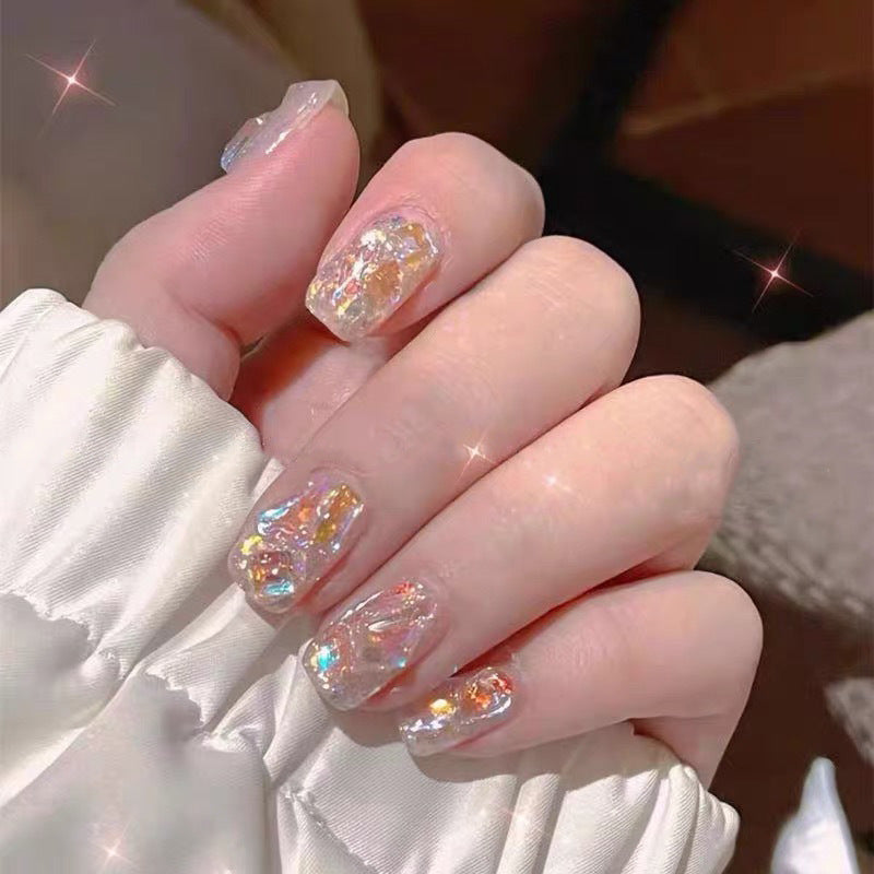 Glittery Gel Press-On Nail Set Kalsten