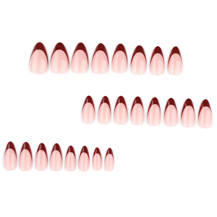 Artful Nail Art with Elegant French Tip and Atmospheric Design Kalsten