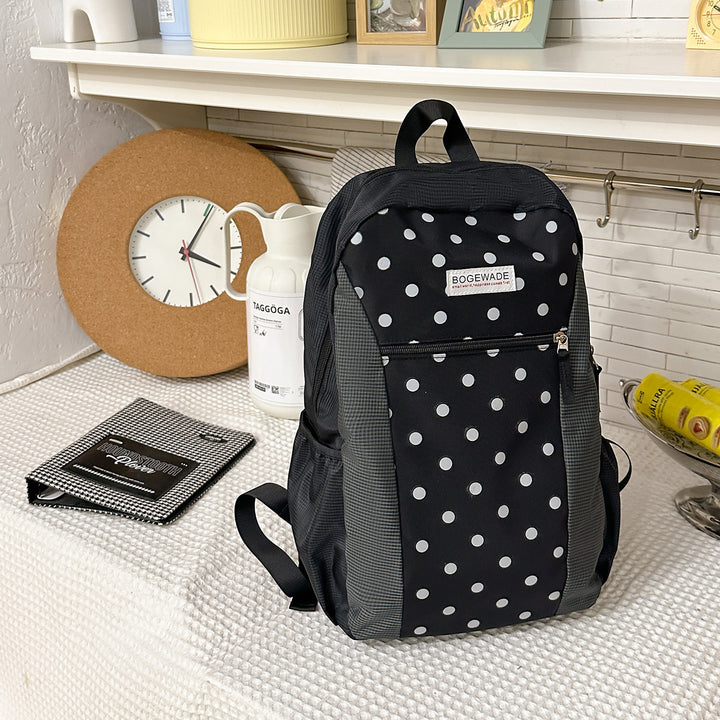 Durable Polka Dot Backpack Kalsten