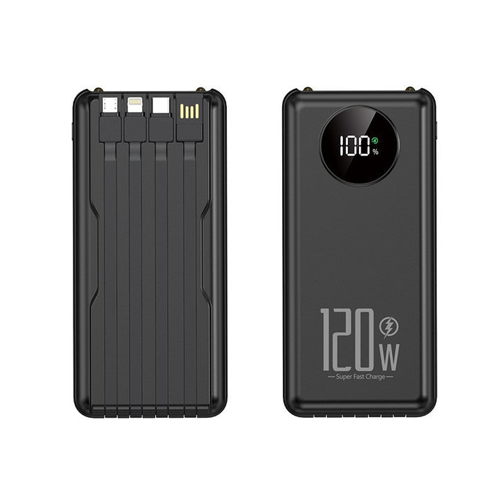 Portable high-performance power bank with intelligent cable management Kalsten