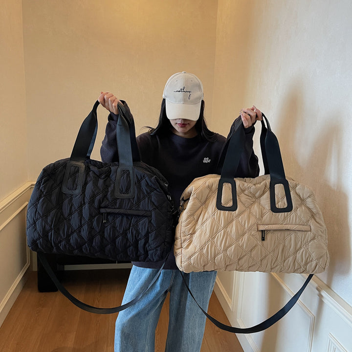 Quilted Travel Tote Bag