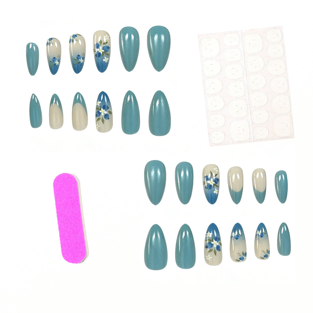 Floral Acrylic Nail Enhancements Kalsten