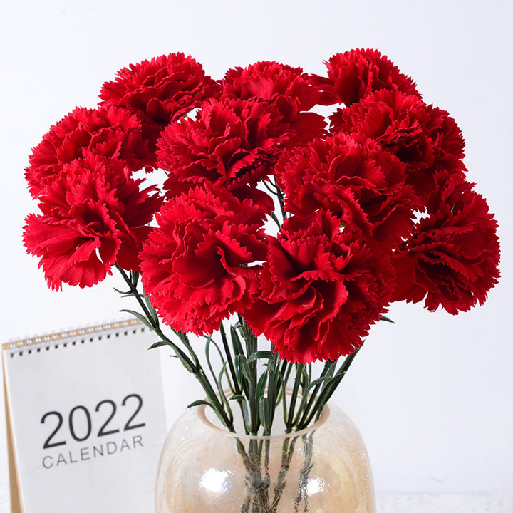 Realistic Fabric Carnation Flower Stem