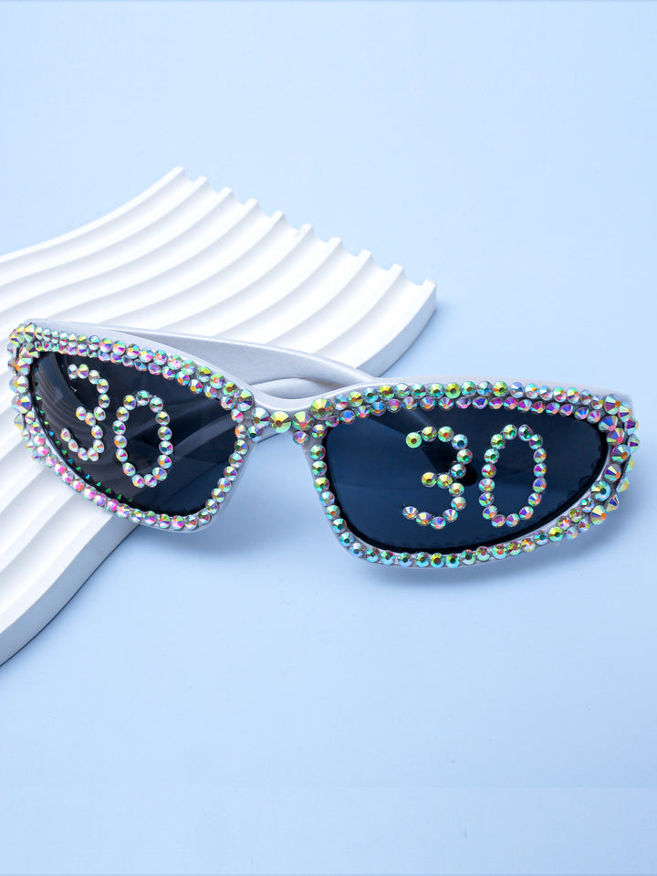 Statement Swarovski Crystal Embellished Sunglasses Kalsten