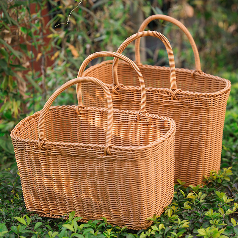 Unisex Large Storage Basket made of Woven Material Kalsten
