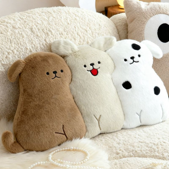 Plush decorative pillow in animal cartoon shape with extra soft filling and non-slip back