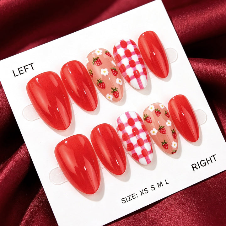Themed Strawberry Nail Art Set