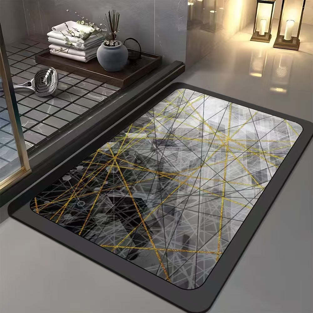 Geometric Patterned Bath Mat