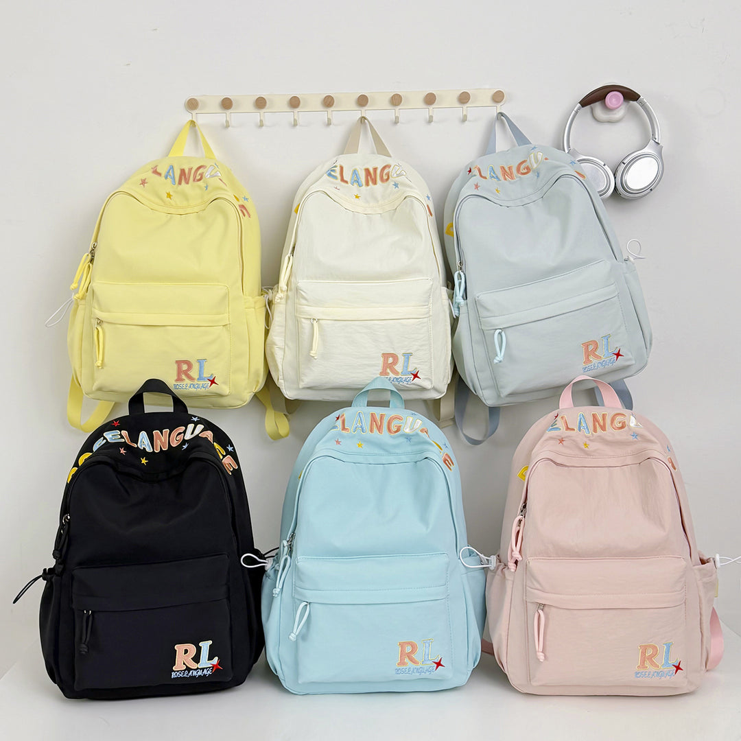 Stylish Embroidered Graphic Backpack Kalsten