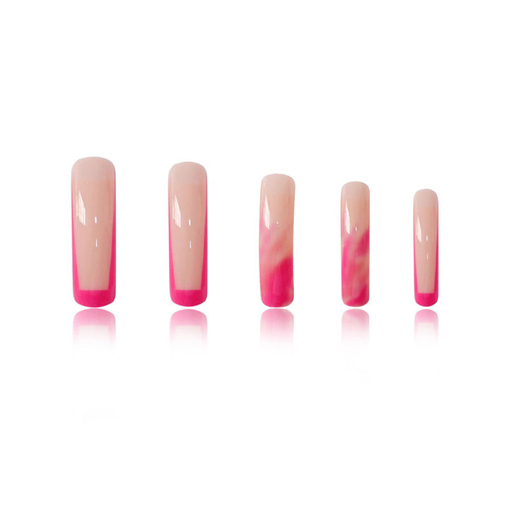 Long Marble Effect Acrylic Nail Extensions Kalsten