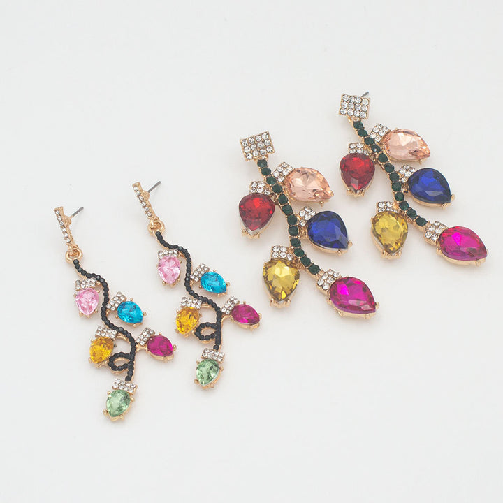 Vibrant Floral-Inspired Drop Earrings Kalsten